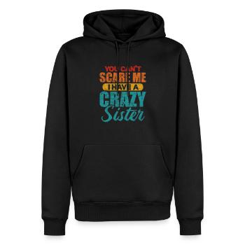 Bruder - Männer Premium Bio Hoodie - Schwarz - Vorne - Nico (187cm)