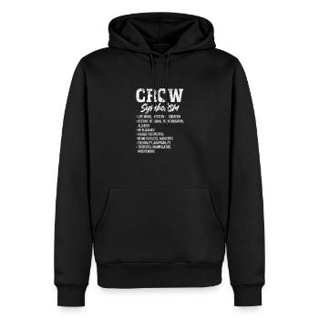 Raven - Men’s Premium Organic Hoodie - black - Front - Nico (187cm)