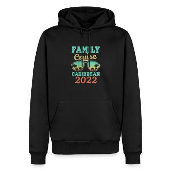 Kreuzfahrt 2022 Karibik Kreuzfahrtschiff Geschenk - Männer Premium Bio Hoodie - Schwarz - Vorne - Nico (187cm)