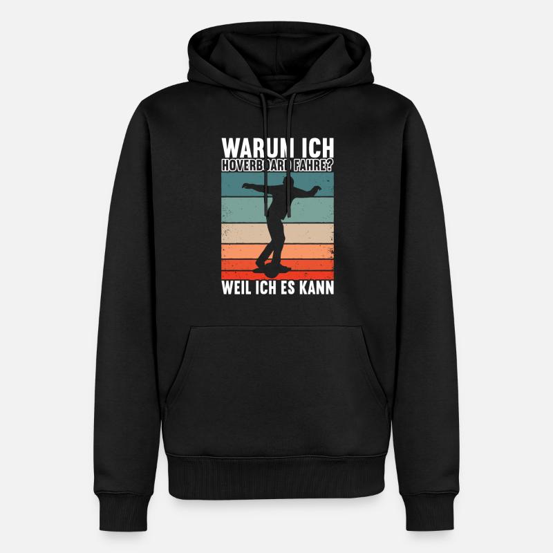 Hoverboard Skating - Männer Premium Bio Hoodie - Schwarz