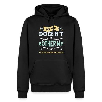 Personnes âgées Grand-père sarcastique - Sweat à capuche Premium bio Homme - noir - Devant - Nico (187cm)