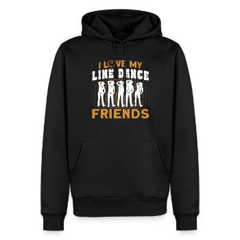 Line Dance Tänzer Tanzgruppe Cowboy Western Tanzen - Männer Premium Bio Hoodie - Schwarz - Vorne - Nico (187cm)
