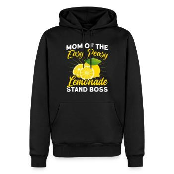 Jus de citron Jus de citron Limonade - Sweat à capuche Premium bio Homme - noir - Devant - Nico (187cm)