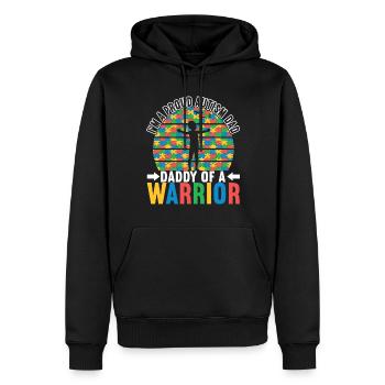 Autisme autistique Autiste - Sweat à capuche Premium bio Homme - noir - Devant - Nico (187cm)
