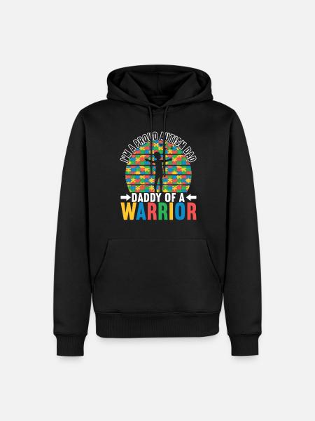 Autistic Autism Autistic - Men’s Premium Organic Hoodie - black