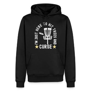 Disc Golf Disc Golfer - Männer Premium Bio Hoodie - Schwarz - Vorne - Nico (187cm)