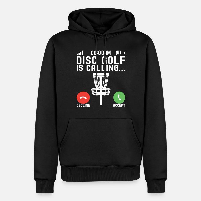 Disc Golf Disc Golfeur - Sweat à capuche Premium bio Homme - noir
