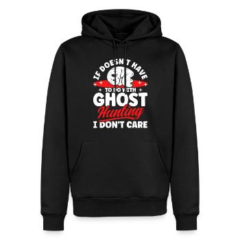 Geisterjäger Geister Paranormale Untersuchung - Männer Premium Bio Hoodie - Schwarz - Vorne - Nico (187cm)