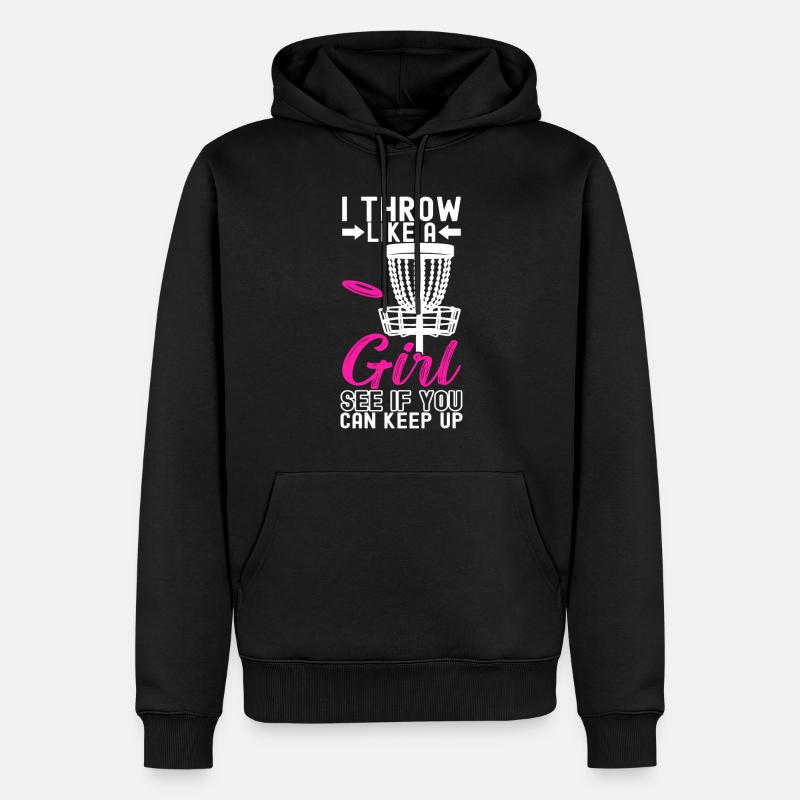 Disc Golf Disc Golfeur - Sweat à capuche Premium bio Homme - noir