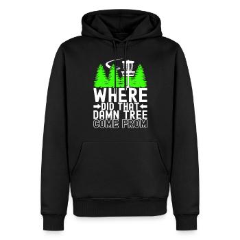 Disc Golf Disc Golfer - Männer Premium Bio Hoodie - Schwarz - Vorne - Nico (187cm)