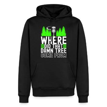 Disc Golf Disc Golfer - Männer Premium Bio Hoodie - Schwarz - Vorne - Nico (187cm)