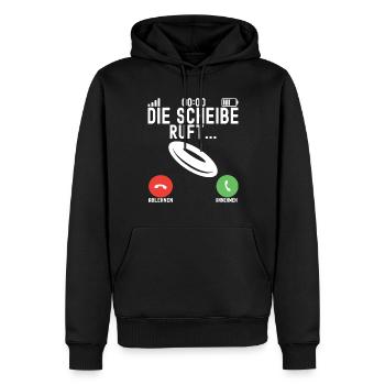 Disc Golf Disc Golfer - Männer Premium Bio Hoodie - Schwarz - Vorne - Nico (187cm)