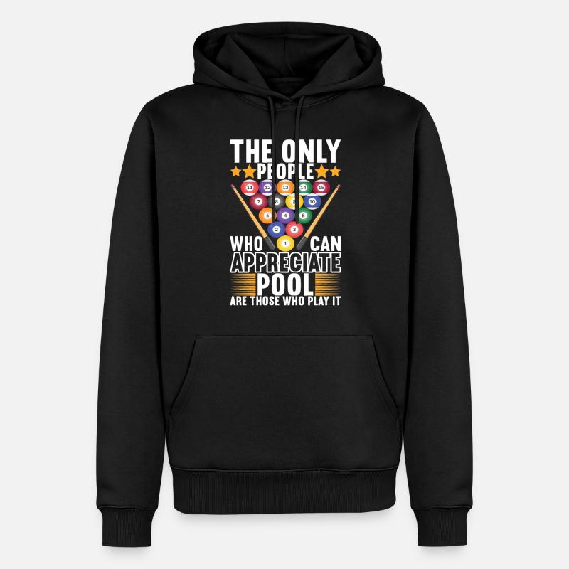 Pool Billiards Billiards Pool Table - Men’s Premium Organic Hoodie - black