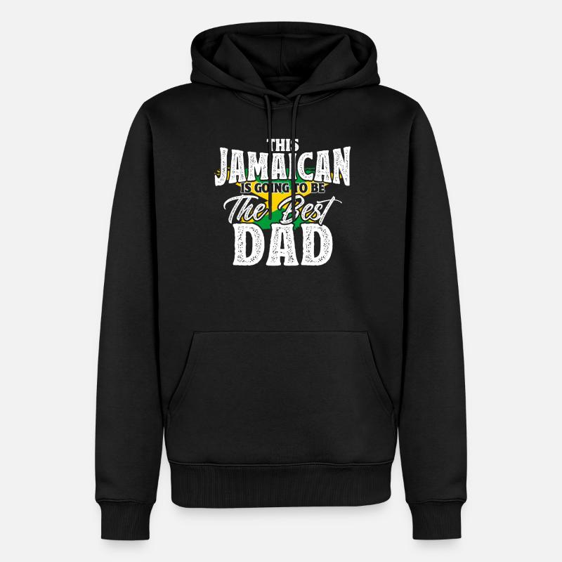 Jamaïque Jamaican Pride Drapeau jamaïcain - Sweat à capuche Premium bio Homme - noir