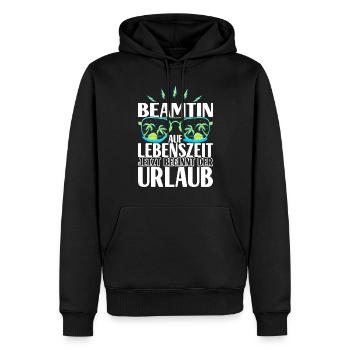 Beamter Beamtin Verbeamtung - Männer Premium Bio Hoodie - Schwarz - Vorne - Nico (187cm)