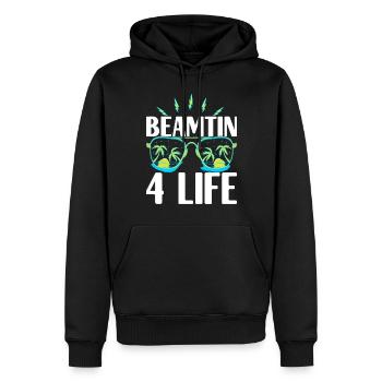 Beamter Beamtin Verbeamtung - Männer Premium Bio Hoodie - Schwarz - Vorne - Nico (187cm)