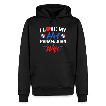 Hot Panamanian Wife Panama Souvenir - Sweat à capuche Premium bio Homme - noir - Devant - Nico (187cm)