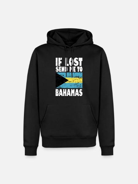 Bahamas Flag Saying - Men’s Premium Organic Hoodie - black