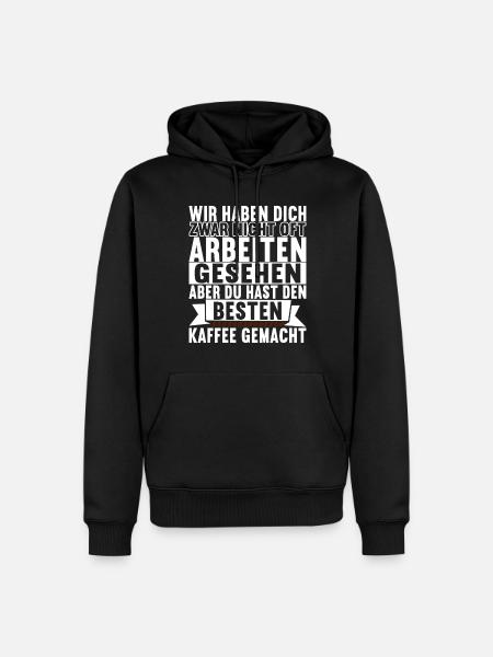 Abschiedsgeschenk Jobwechsel Kollegen - Männer Premium Bio Hoodie - Schwarz