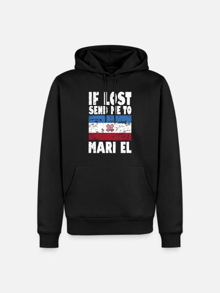 Mari El Flag Saying - Men’s Premium Organic Hoodie - black