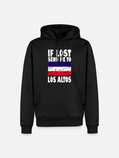 Los Altos Flag Saying - Men’s Premium Organic Hoodie - black