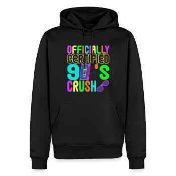 90er Party 90er Jahre - Männer Premium Bio Hoodie - Schwarz - Vorne - Nico (187cm)