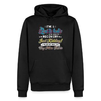 Couturières Amateurs de courtepointe Quilting - Sweat à capuche Premium bio Homme - noir - Devant - Nico (187cm)