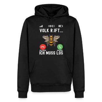 Imker Imkerei Bienenzüchter - Männer Premium Bio Hoodie - Schwarz - Vorne - Nico (187cm)