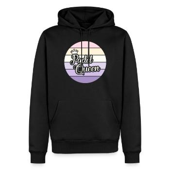Die Beste Padel Spieler ist die Padel Queen - Männer Premium Bio Hoodie - Schwarz - Vorne - Nico (187cm)