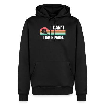 Kann Nicht Ich Habe Padel für Padel Spieler und - Männer Premium Bio Hoodie - Schwarz - Vorne - Nico (187cm)
