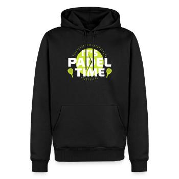 It's Padel Time Padel Zeit Noch eine Padel Game - Männer Premium Bio Hoodie - Schwarz - Vorne - Nico (187cm)