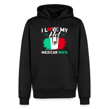 Mexiko Mexikanische Wurzeln Geschenk - Männer Premium Bio Hoodie - Schwarz - Vorne - Nico (187cm)