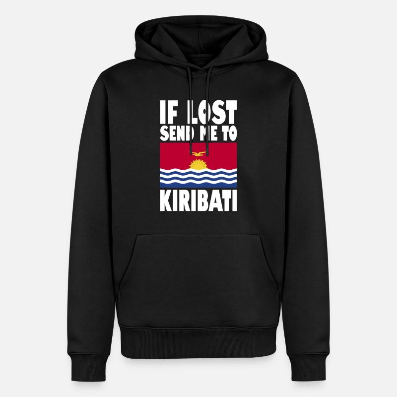 Drapeau de Kiribati - Sweat à capuche Premium bio Homme - noir