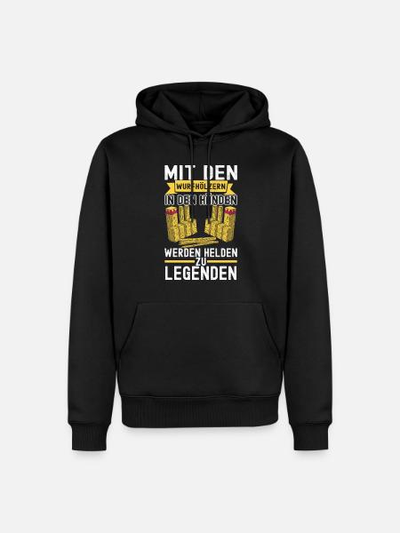 Kubb Wikinger Schach - Männer Premium Bio Hoodie - Schwarz