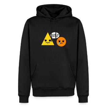 Professeur de mathématiques Mathématiques - Sweat à capuche Premium bio Homme - noir - Devant - Nico (187cm)