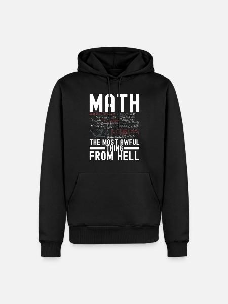 Math Teacher Mathematics - Men’s Premium Organic Hoodie - black