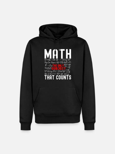 Math Teacher Mathematics - Men’s Premium Organic Hoodie - black
