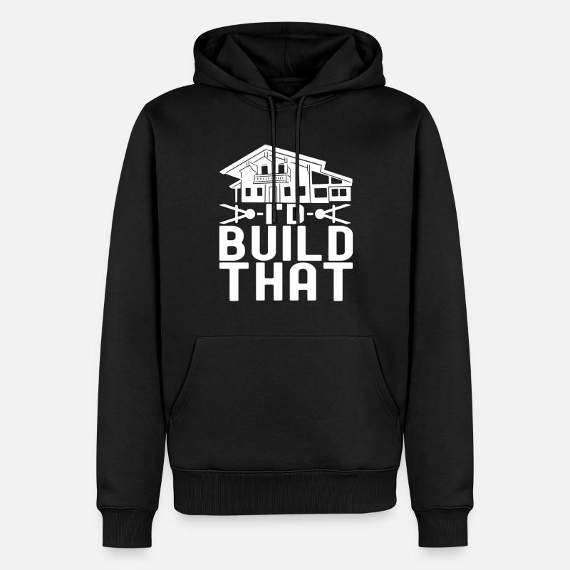 Architecture d’architecte - Sweat à capuche Premium bio Homme - noir