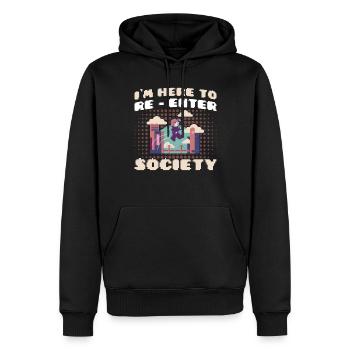 Jeu de hasard Retro Gamer Jeux vidéo Cadeau - Sweat à capuche Premium bio Homme - noir - Devant - Nico (187cm)