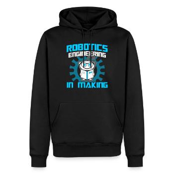 Robot Robotique Ingénieur Costume Robot - Sweat à capuche Premium bio Homme - noir - Devant - Nico (187cm)