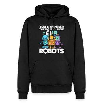 Robot Robotique Ingénieur Costume Robot - Sweat à capuche Premium bio Homme - noir - Devant - Nico (187cm)