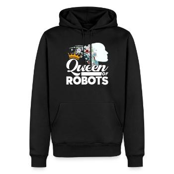 Robot Robotique Ingénieur Costume Robot - Sweat à capuche Premium bio Homme - noir - Devant - Nico (187cm)