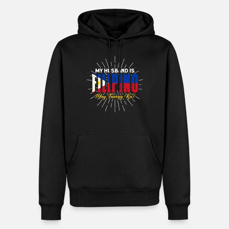 Philippines Drapeau philippin - Sweat à capuche Premium bio Homme - noir