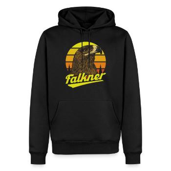 Greifvogel Beizjagd Spruch Falkner Vogelfreunde - Männer Premium Bio Hoodie - Schwarz - Vorne - Nico (187cm)
