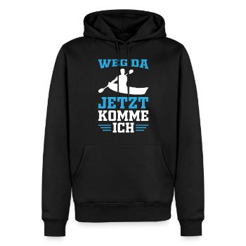 Kanu Kanusport Kanurennsport - Männer Premium Bio Hoodie - Schwarz - Vorne - Nico (187cm)