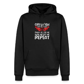 Languste Langusten Meeresfrüchte Krebs Geschenk - Männer Premium Bio Hoodie - Schwarz - Vorne - Nico (187cm)