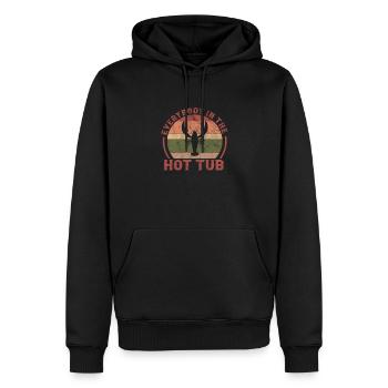 Languste Langusten Meeresfrüchte Krebs Geschenk - Männer Premium Bio Hoodie - Schwarz - Vorne - Nico (187cm)
