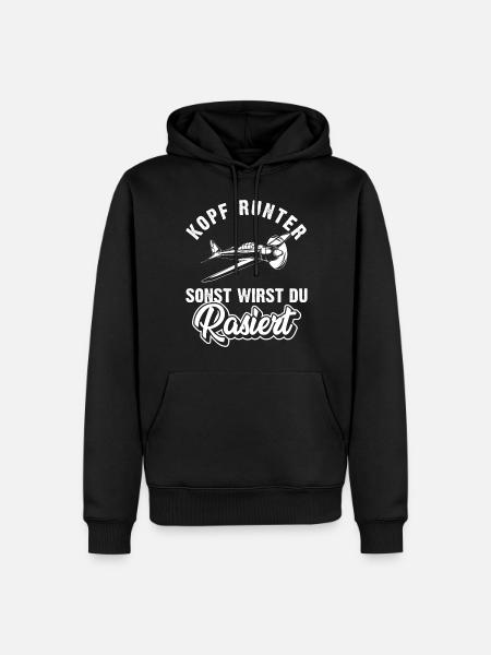 Modellfliegen Modellflug Spruch - Männer Premium Bio Hoodie - Schwarz