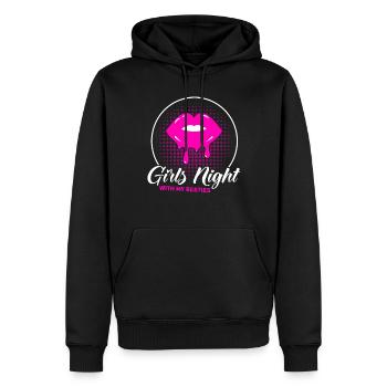Trauzeugin Mädelsabend Party Damen Geschenk - Männer Premium Bio Hoodie - Schwarz - Vorne - Nico (187cm)