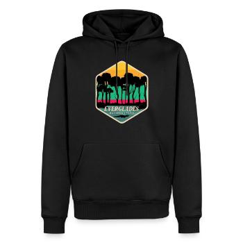 Everglades Wetlands Florida Alli National Park - Sweat à capuche Premium bio Homme - noir - Devant - Nico (187cm)